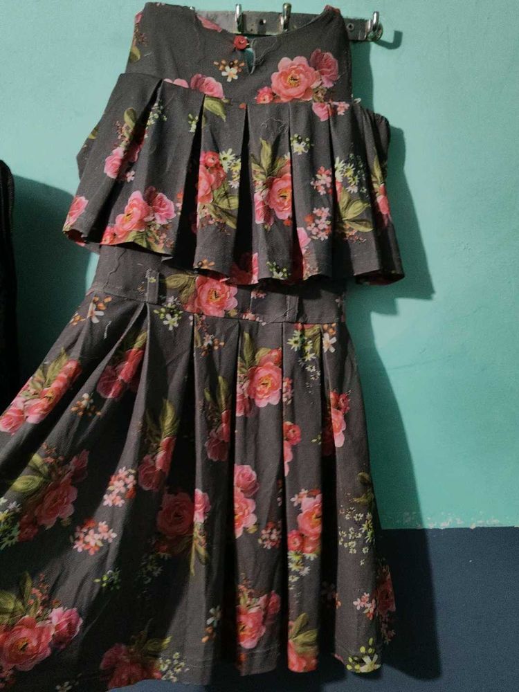 Floral Print Kurta Set