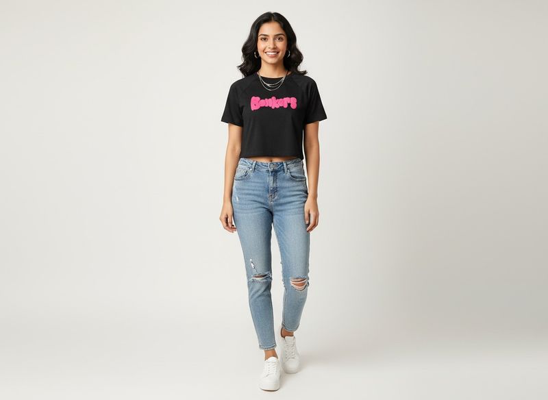 Bonkers Crop Tee 👕 - Free Delivery 🚚