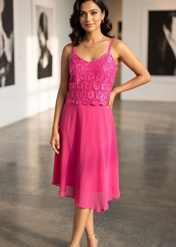 Stunning Pink Sequin Dress