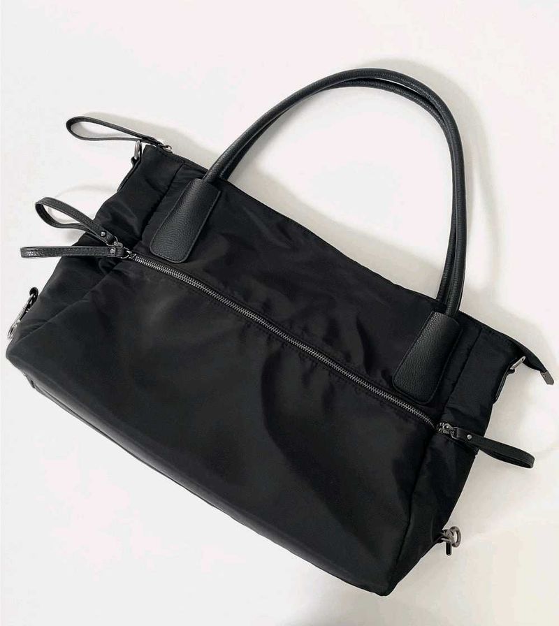 Black Nylon Handbag