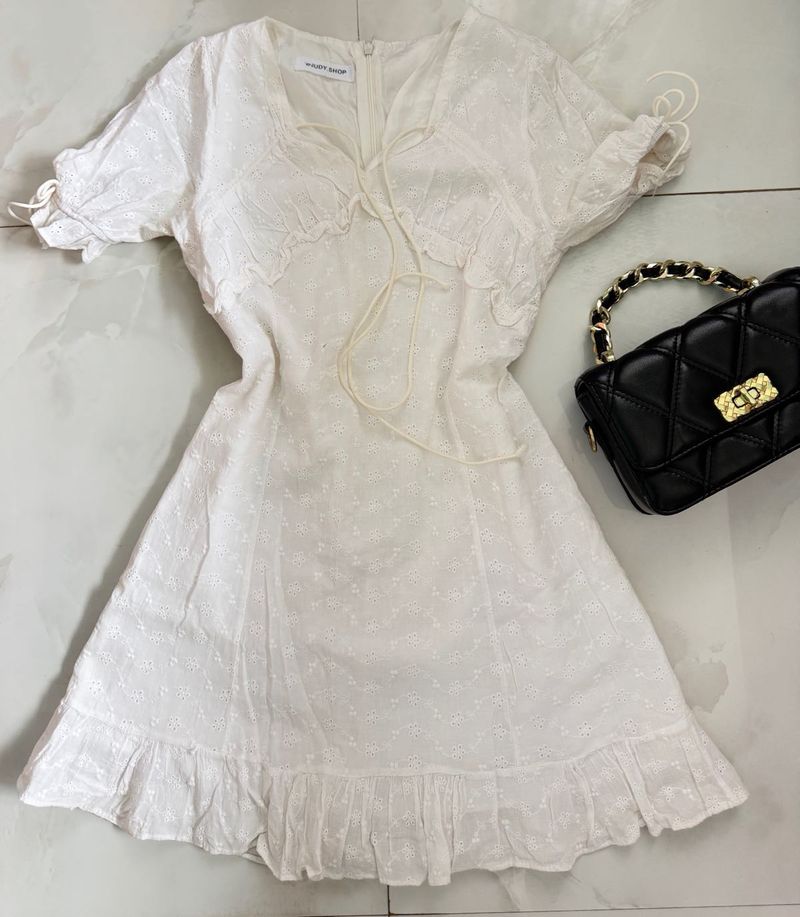 White Eyelet Dress