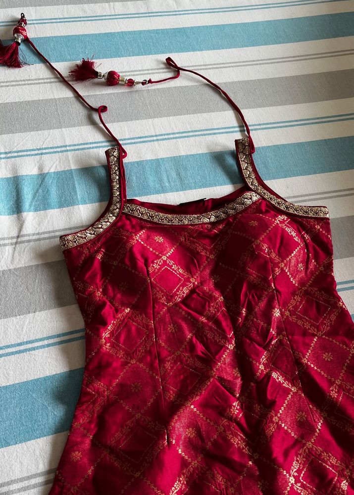 Red Kurta Set Women