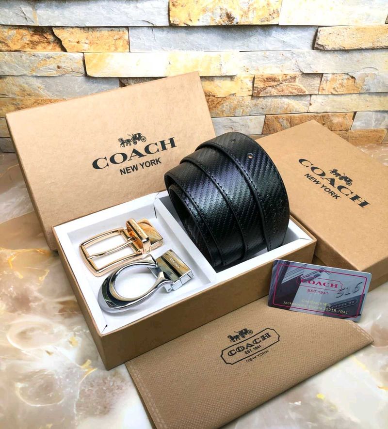 Coach Double Buckle Belt First Copy