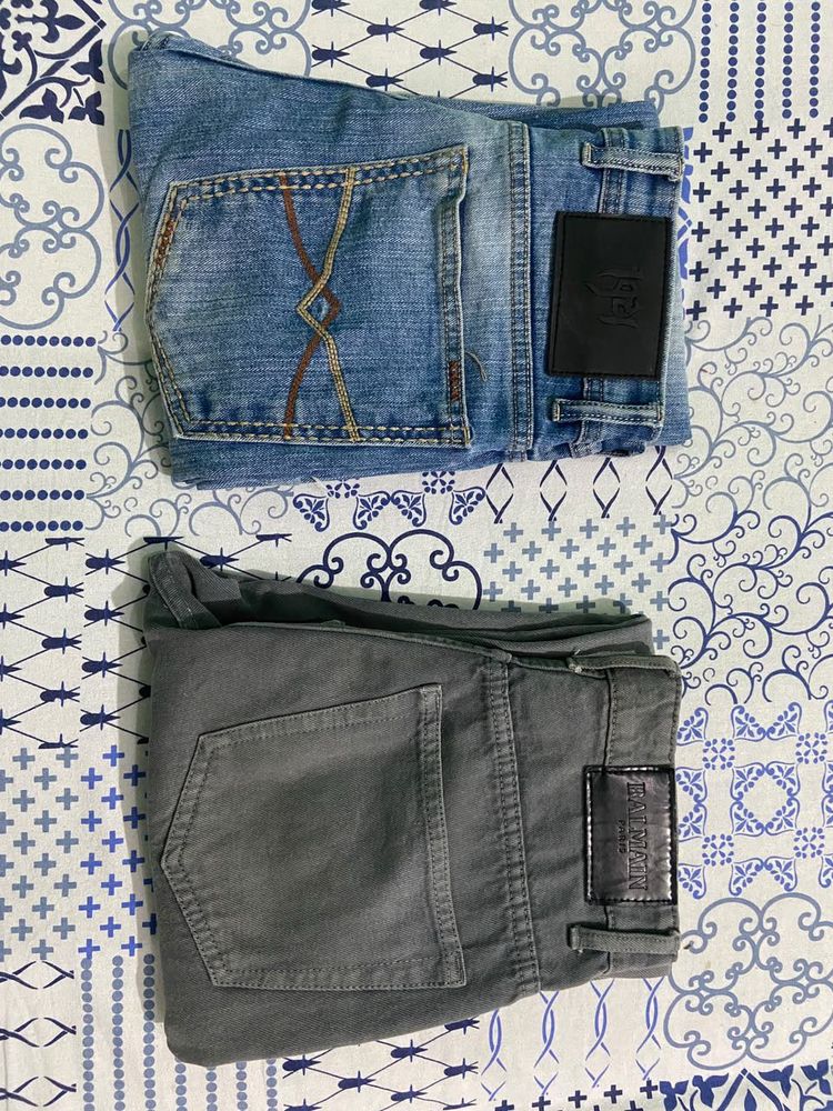 Combo Offer: Pair of 2 Men's Denim Jeans (Good Con