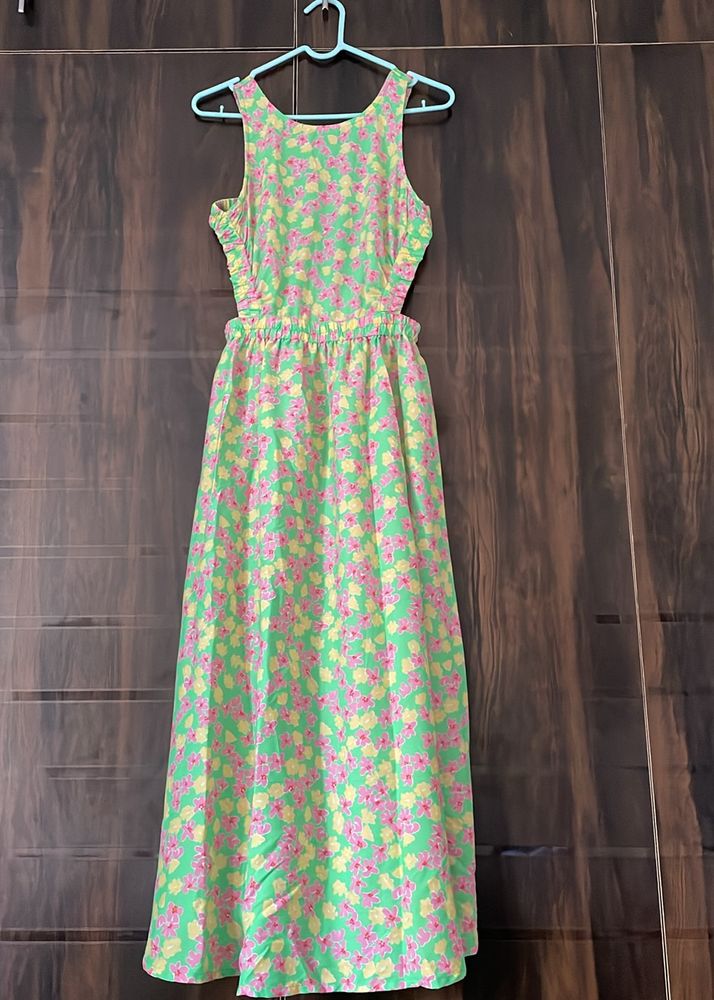 Colourful Backless Dress
