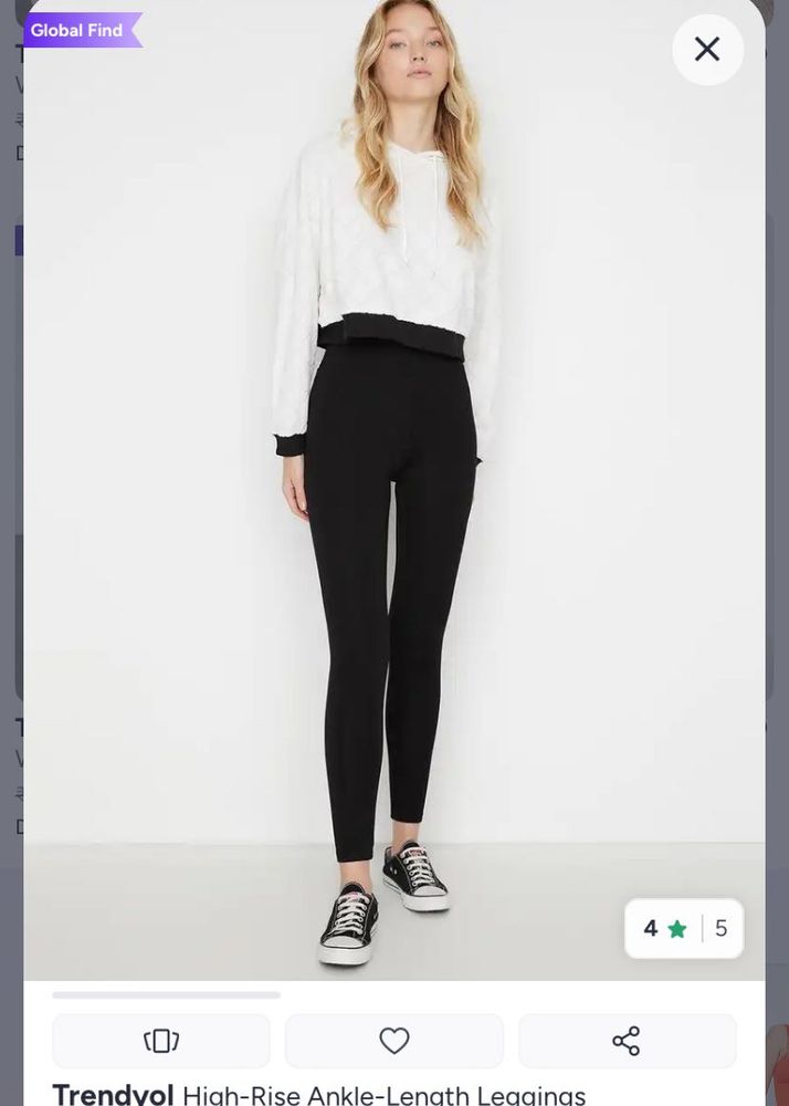 Unused Trendyol Black High rise leggings