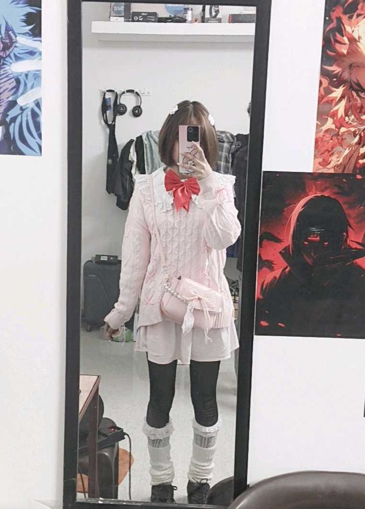 SALE❗ Pink Coquette Cable- Knit Sweater /Pullove