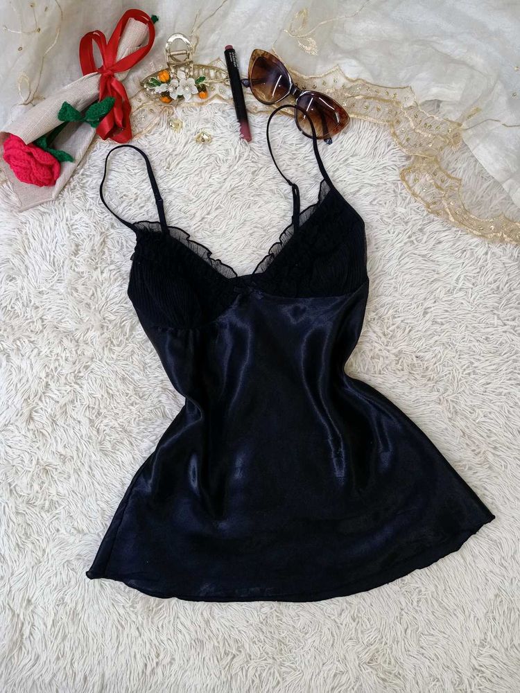 Satin Lace Night Slip