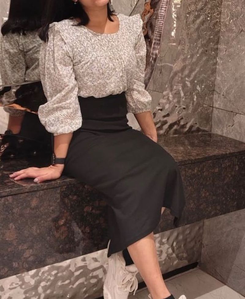 Floral Smocked Long Sleeve Blouse