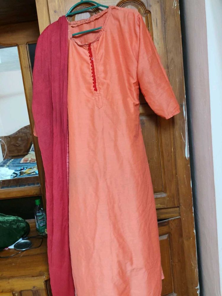 beautiful red salwar