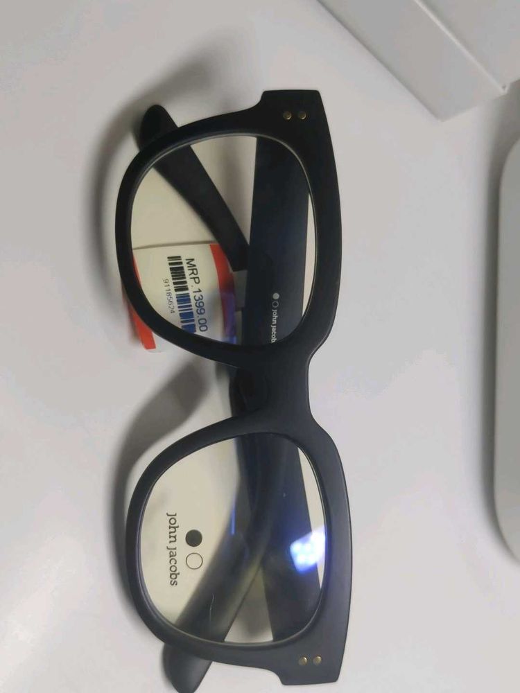 John Jacobs Black Square Spectacle Frames