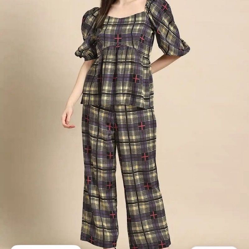 Plaid Co-ord Set