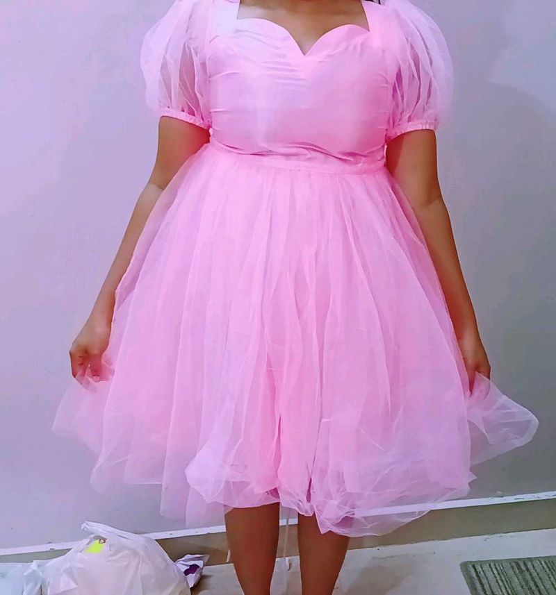 Pink Tulle Dress Birthday Dres