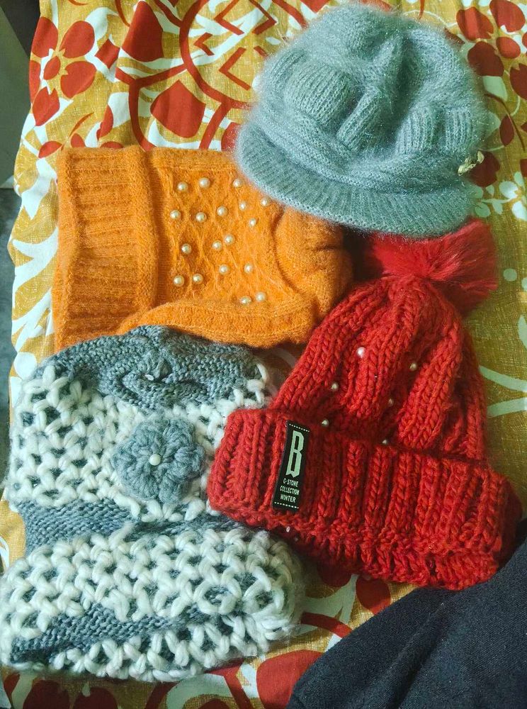 Winter Hats and Neck Warmer Set