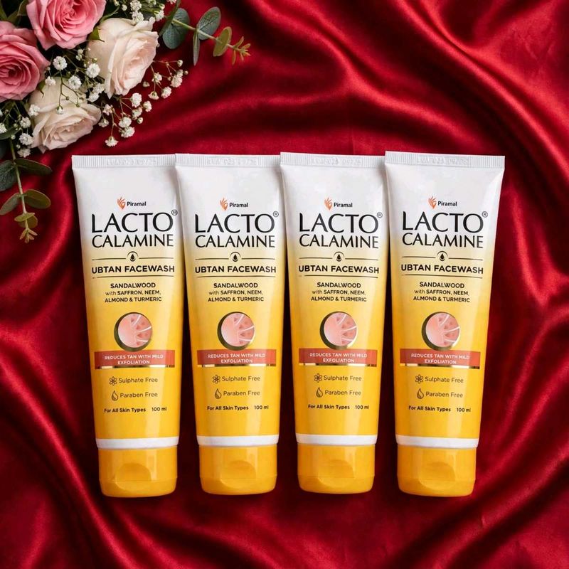 Lacto Calamine Ubtan Face Wash (4pcs)