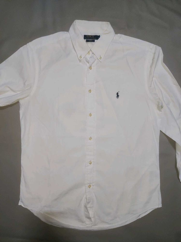 Polo Ralph Lauren White Button-Down Shirt