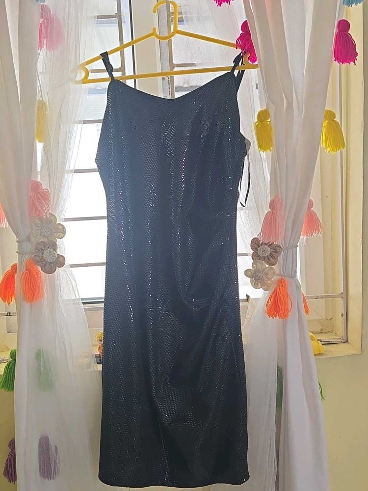 Sparkly Black Mini Dress