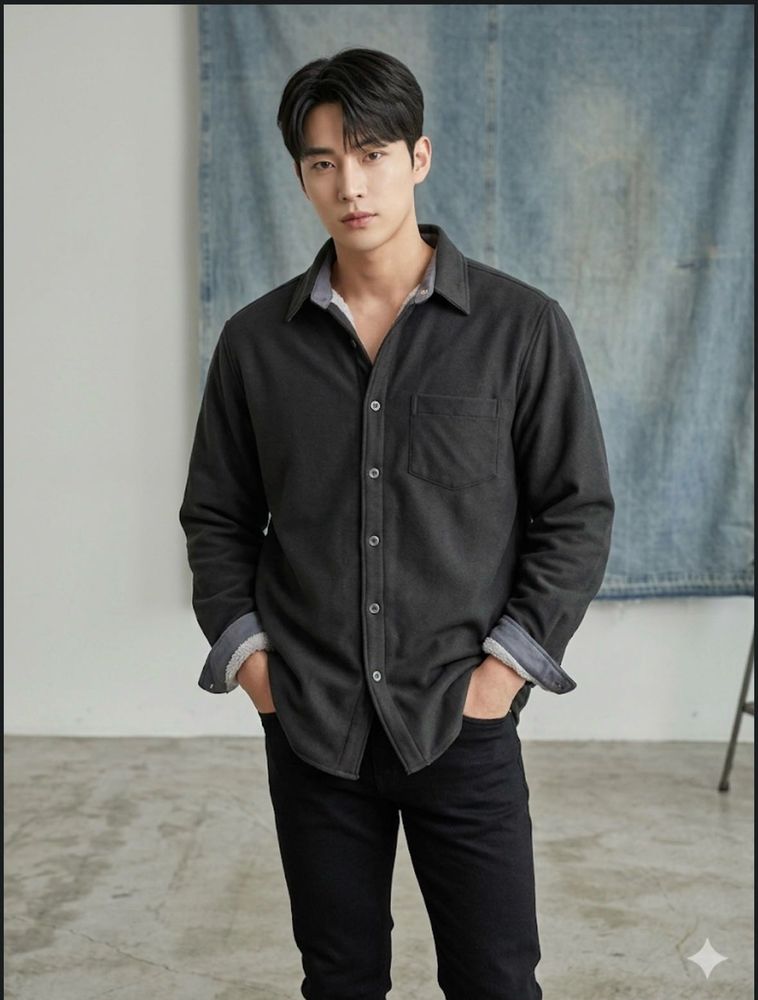 Nicole St. Gilles Paris- Sherpa Lined Shirt-Shaket
