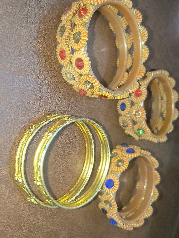 Designer Embellished Bangles Set