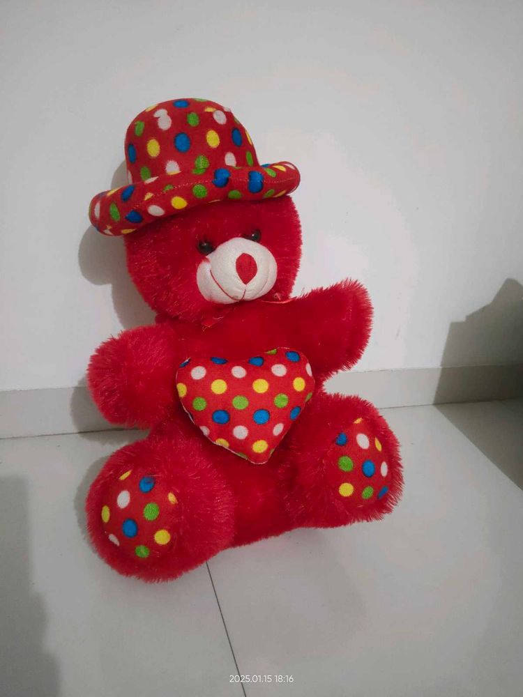 Soft Huggable Cap Teddy Bear 🧸