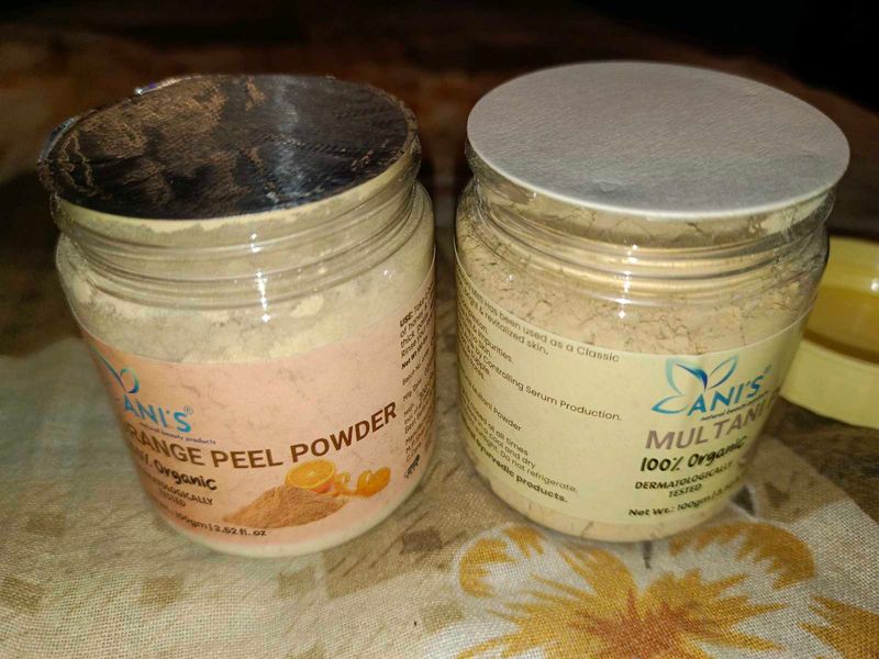 Organic Orange Peel &amp; Multani Mitti Face Pack