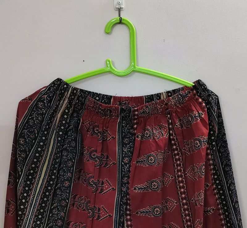 Printed Cotton Plazzo