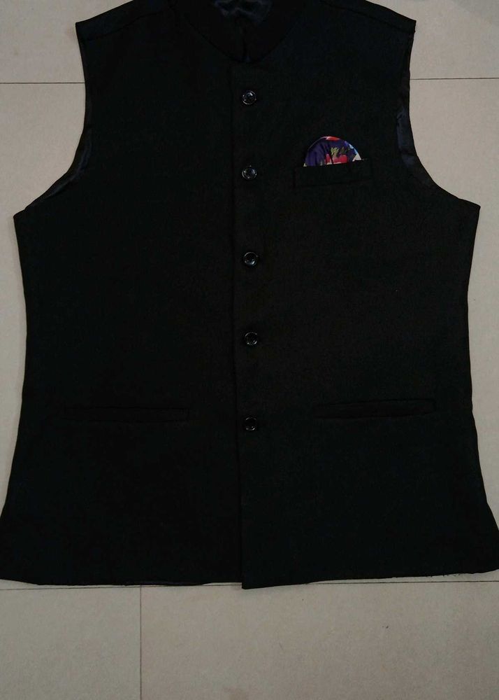 Brand New Men's Black Nehru Jacket