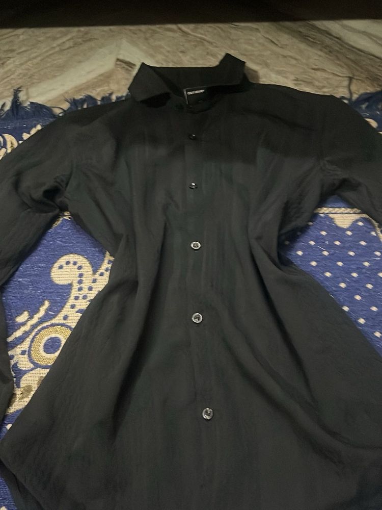 Chic Black Button-Up Shirt