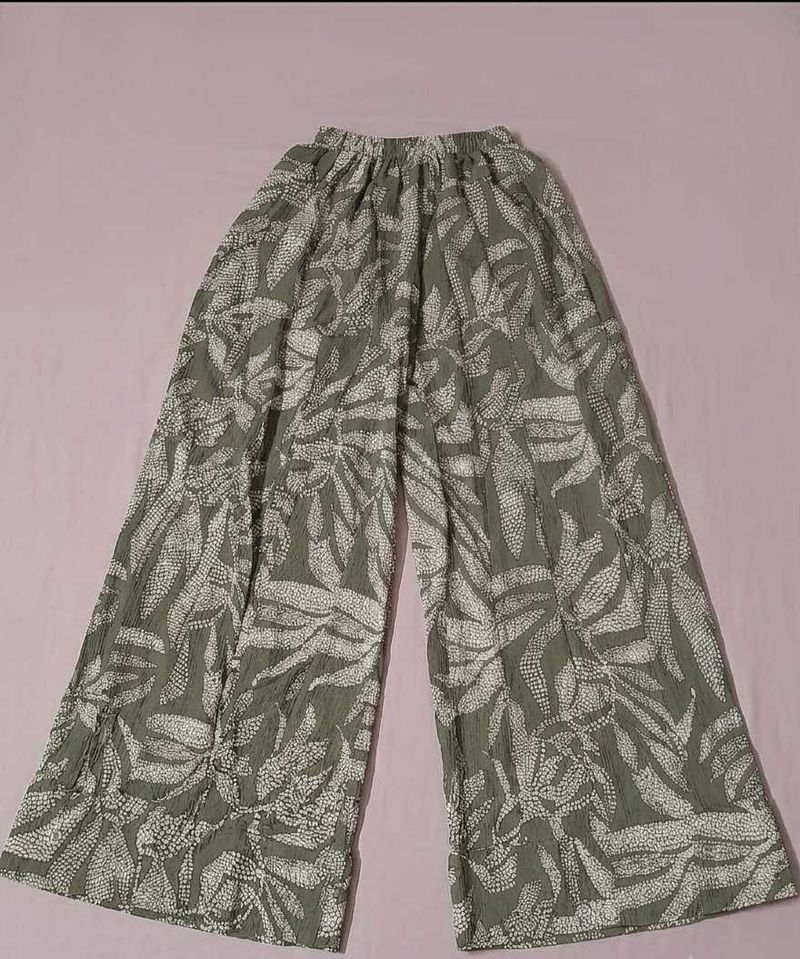 Wide Legged Flared Palazzo