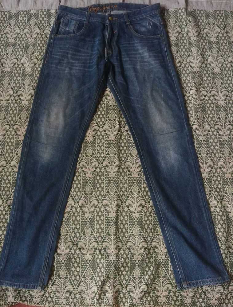 pepe jeans Men's Blue Denim Jean