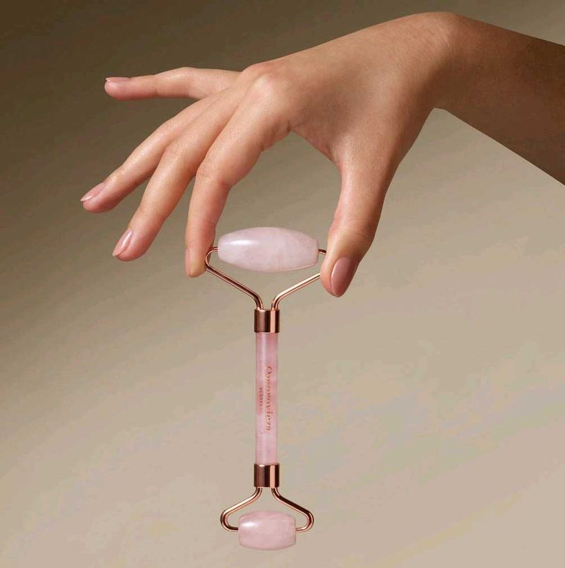 Rose Quartz Face Roller for Skincare