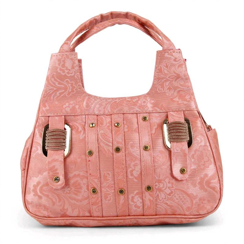 Chic Pink Floral Handbag