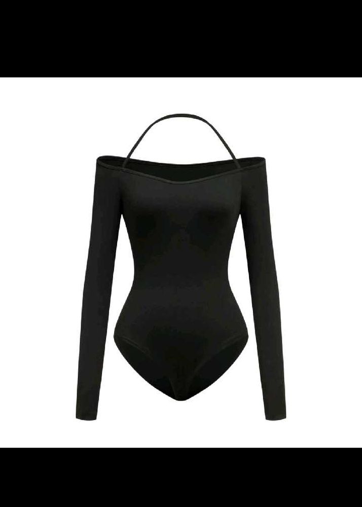 Chic Black Long Sleeve Bodysuit