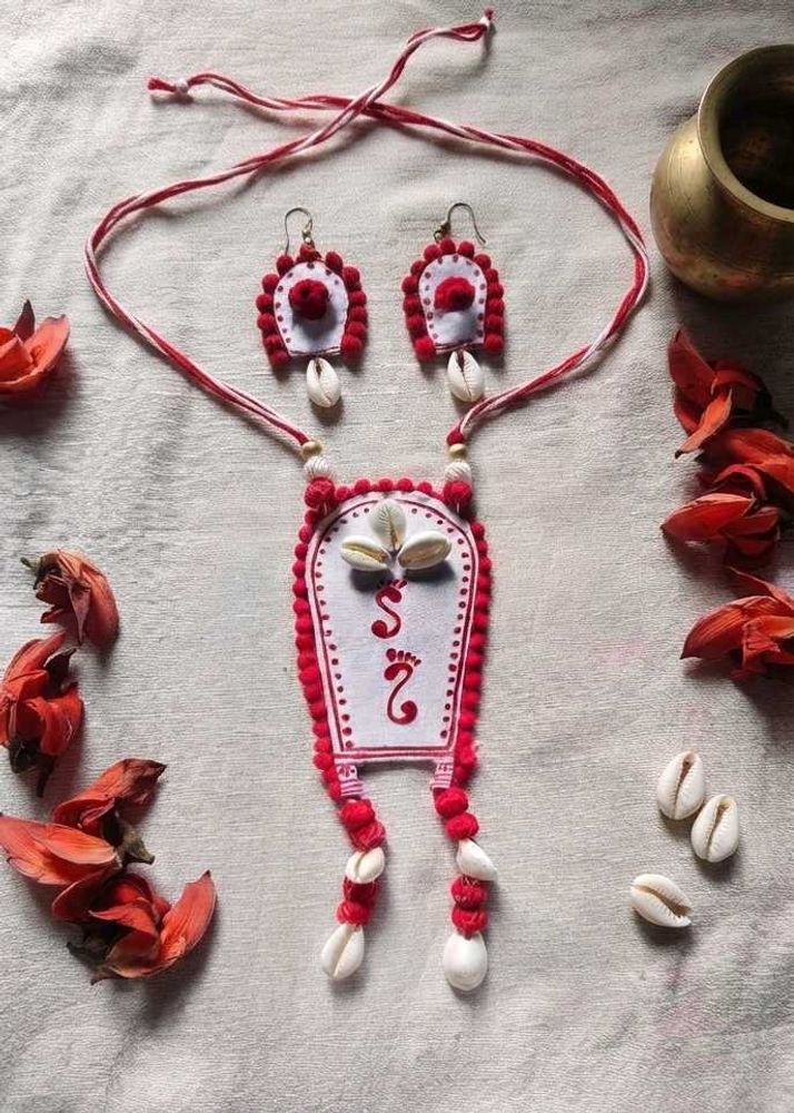 Handmade Ethnic Necklace &amp; Earrings Set