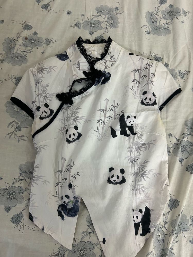 Cute Panda Print top