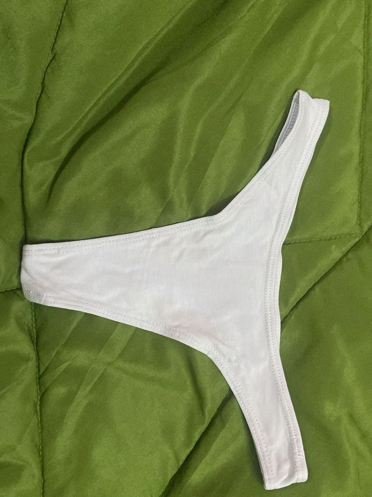 Comfortable White Thong Panty