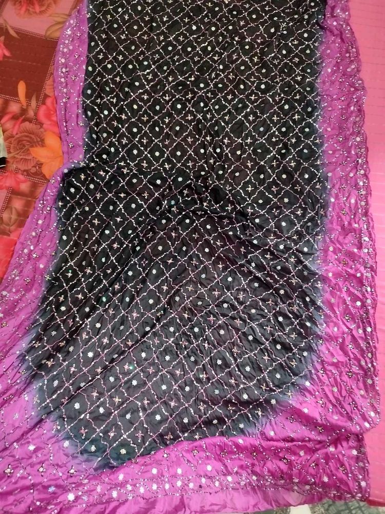 Black &amp; Pink dupatta