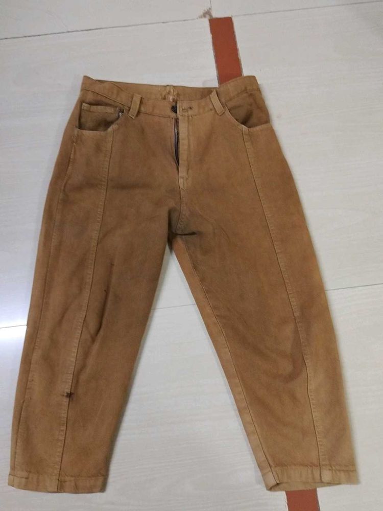 Brown Denim Pants