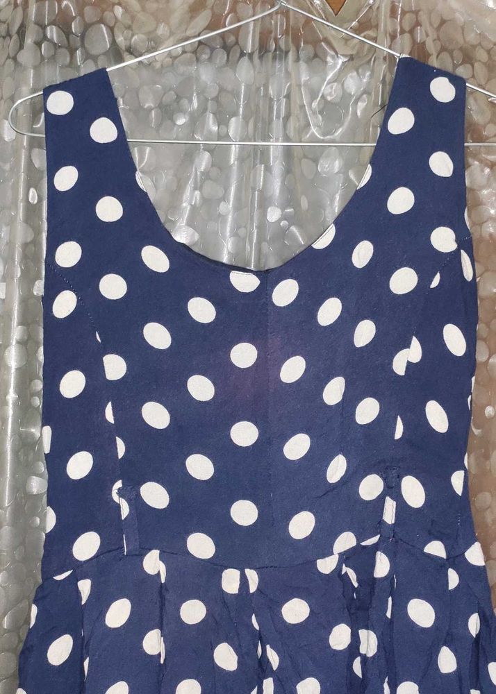 Casual Navy Blue Mini Dress/One Piece For Girls