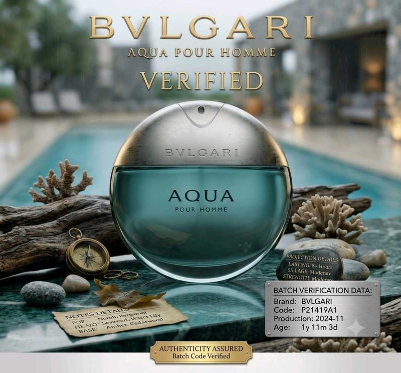 Bvlgari Aqva Pour Homme EDT 100ml |100% Authentic