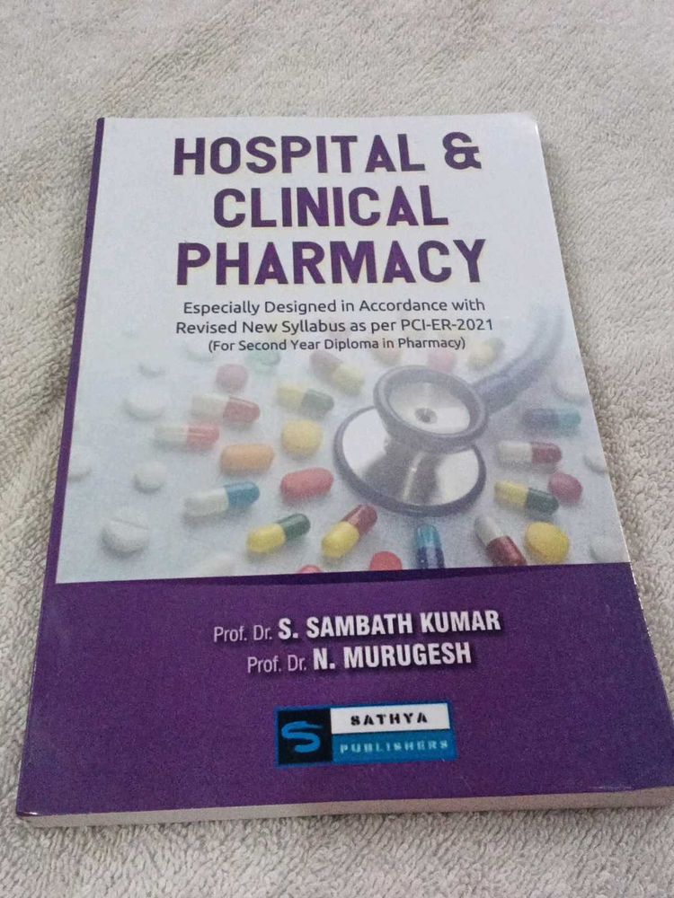 Hospital &amp; Clinical Pharmacy Book
