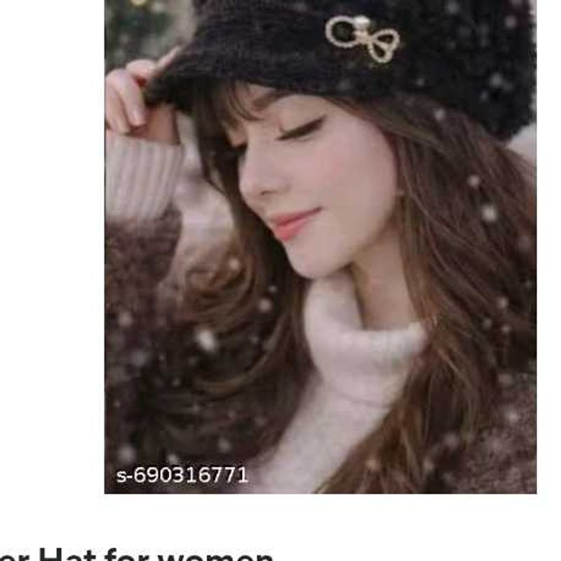 Stylish Black Winter Hat
