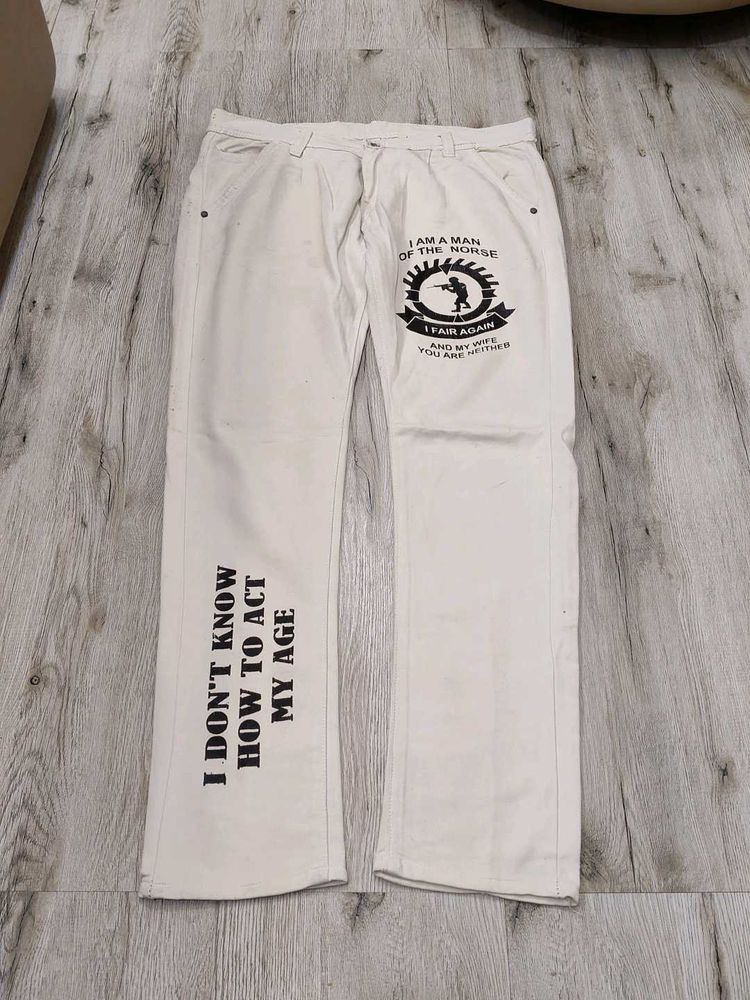 Ma5847 Statement Graphic Pants waist 36 inches