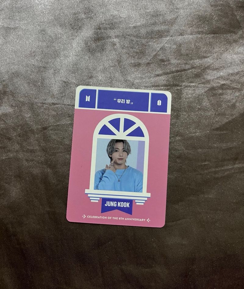 BTS Jungkook Photocard - 8th Anniversary