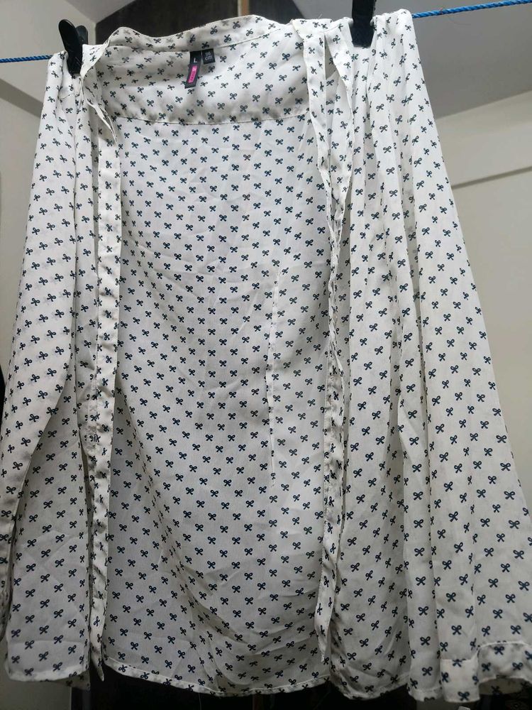 Cute Bow Print Top