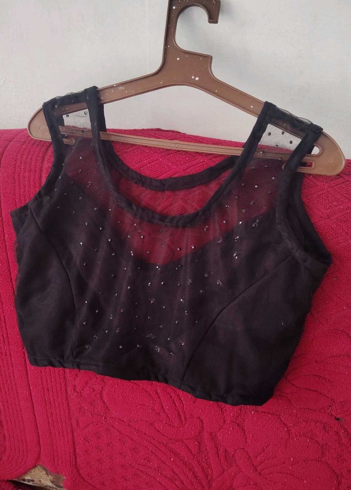 Royal look Black party wear Blouse
