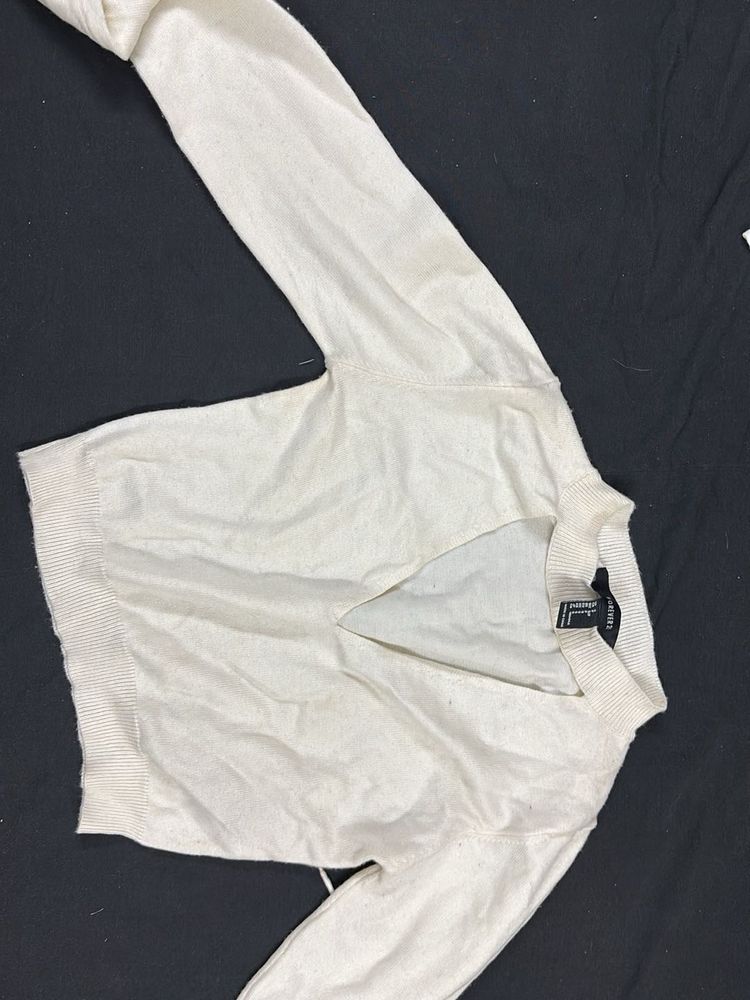 Forever 21 Cream Sweater