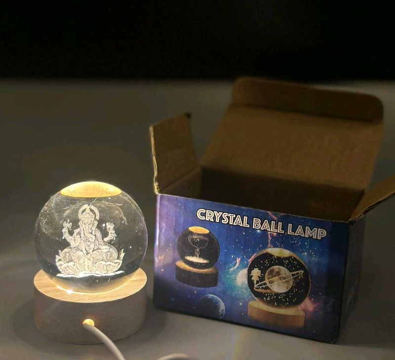 3D Crystal Ganesha LED night Lamp