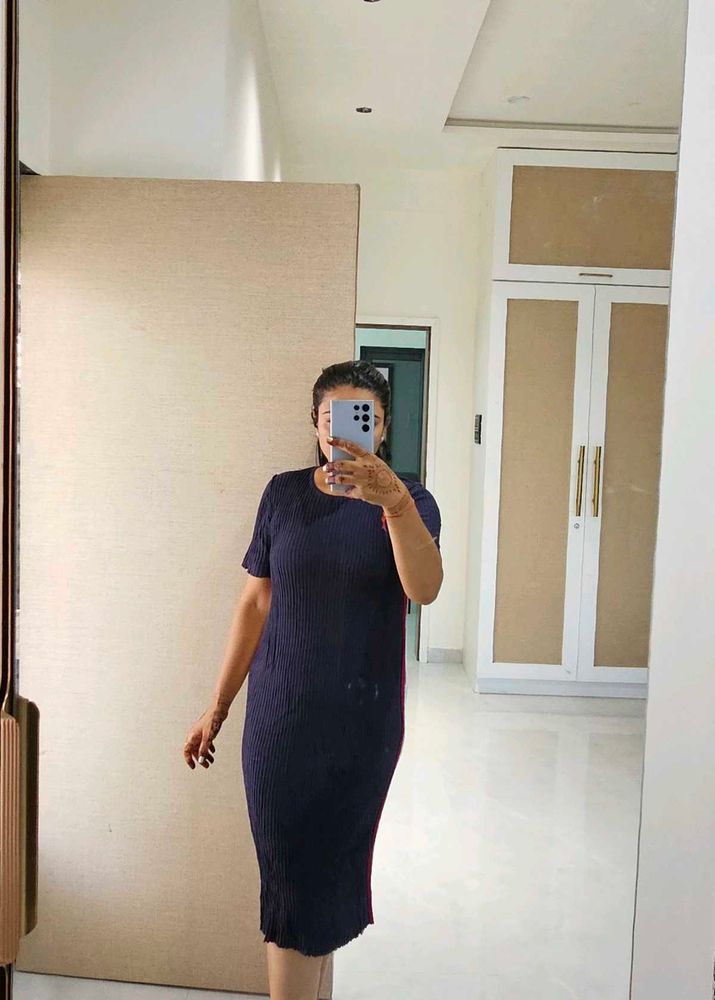 Navy Midi Dress
