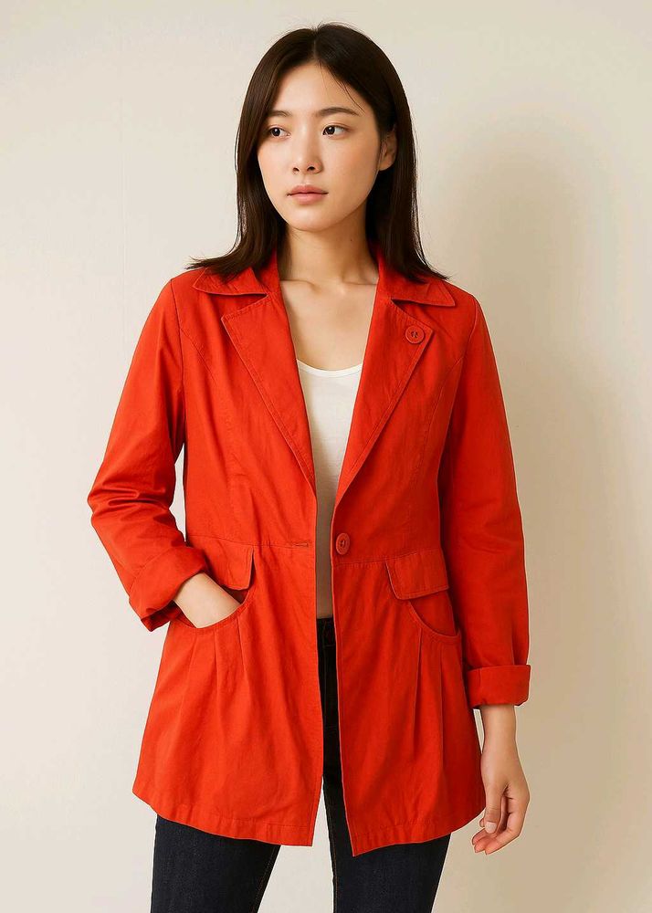 Orange Blazer Jacket